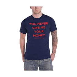 The Beatles - T-shirt YOU NEVER GIVE ME YOUR MONEY - Adulte (Bleu marine)
