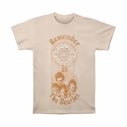 The Beatles - T-shirt REMEMBER - Adulte (Sable)