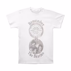 The Beatles - T-shirt REMEMBER - Adulte (Blanc)