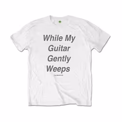 The Beatles - T-shirt MY GUITAR GENTLY WEEPS - Adulte (Blanc)