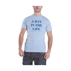 The Beatles - T-shirt A DAY IN THE LIFE - Adulte (Bleu clair)