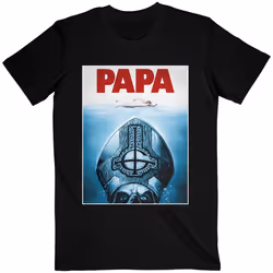Ghost - T-shirt PAPA JAWS - Adulte (Noir)