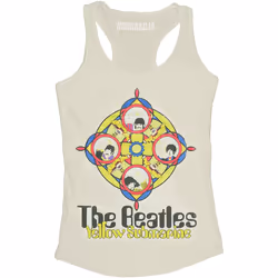 The Beatles - Débardeur YELLOW SUBMARINE - Femme (Sable)