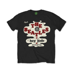 The Beatles - T-shirt HEY JUDE/REVOLUTION - Adulte (Noir)