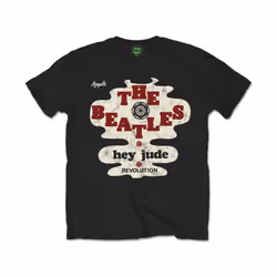 The Beatles - T-shirt HEY JUDE/REVOLUTION - Adulte (Noir)