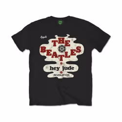 The Beatles - T-shirt HEY JUDE/REVOLUTION - Adulte (Noir)