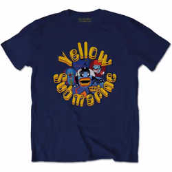 The Beatles - T-shirt YELLOW SUBMARINE BADDIES - Adulte (Bleu marine)