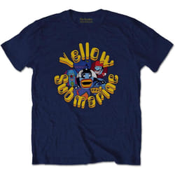 The Beatles - T-shirt YELLOW SUBMARINE BADDIES - Adulte (Bleu marine)