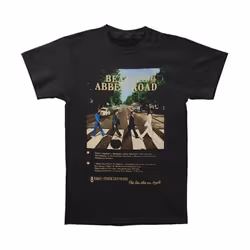 The Beatles - T-shirt TRACK - Adulte (Noir)