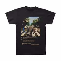 The Beatles - T-shirt TRACK - Adulte (Noir)