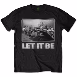The Beatles - T-shirt LET IT BE STUDIO - Adulte (Noir)