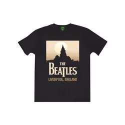 The Beatles - T-shirt LIVERPOOL, ENGLAND - Adulte (Noir)