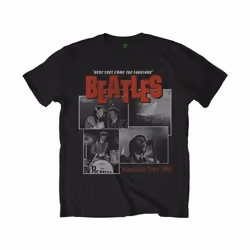 The Beatles - T-shirt HERE THEY COME - Adulte (Noir)