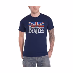 The Beatles - T-shirt - Adulte (Bleu marine)