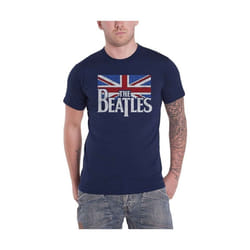 The Beatles - T-shirt - Adulte (Bleu marine)
