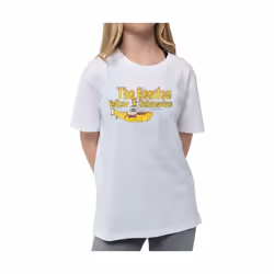 The Beatles - T-shirt YELLOW SUBMARINE NOTHING IS REAL - Enfant (Blanc)