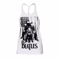 The Beatles - Débardeur BABY DOLL - Femme (Blanc)