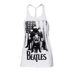 The Beatles - Débardeur BABY DOLL - Femme (Blanc)