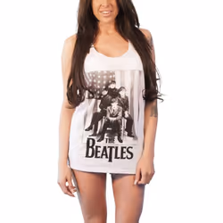 The Beatles - Débardeur BABY DOLL - Femme (Blanc)