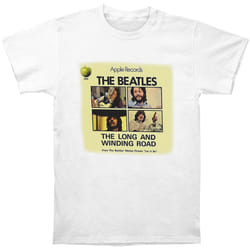 The Beatles - T-shirt LONG & WINDING ROAD - Adulte (Blanc)
