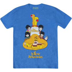 The Beatles - T-shirt YELLOW SUBMARINE SUB SUB - Adulte (Bleu iris)
