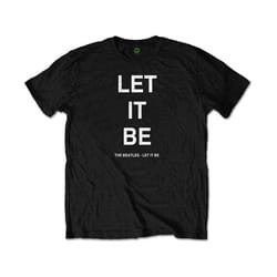 The Beatles - T-shirt LET IT BE - Adulte (Noir)