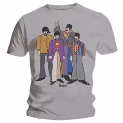 The Beatles - T-shirt YELLOW SUBMARINE - Adulte (Gris)