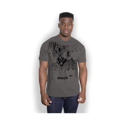 The Beatles - T-shirt REVOLVER - Adulte (Gris charbon)