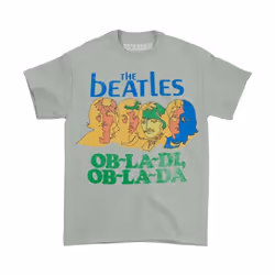 The Beatles - T-shirt OB-LA-DI - Femme (Gris)