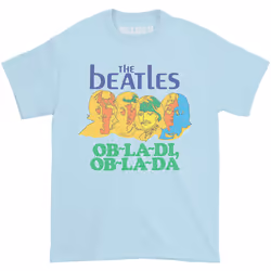 The Beatles - T-shirt OB-LA-DI - Femme (Bleu pâle)