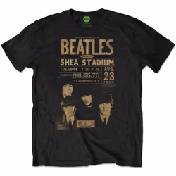 The Beatles - T-shirt SHEA ´66 - Adulte (Noir)