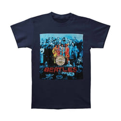 The Beatles - T-shirt - Adulte (Bleu marine)