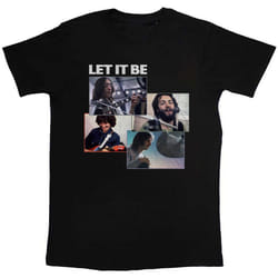 The Beatles - T-shirt LET IT BE - Adulte (Noir)