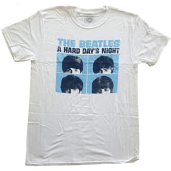 The Beatles - T-shirt HARD DAYS NIGHT - Adulte (Blanc)