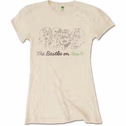 The Beatles - T-shirt ON APPLE - Femme (Sable)