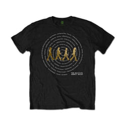 The Beatles - T-shirt ABBEY ROAD SONGS SWIRL - Adulte (Noir)