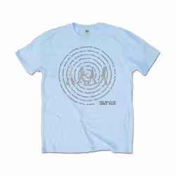 The Beatles - T-shirt ABBEY ROAD SONGS SWIRL - Adulte (Bleu clair)