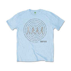 The Beatles - T-shirt ABBEY ROAD SONGS SWIRL - Adulte (Bleu clair)