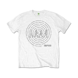 The Beatles - T-shirt ABBEY ROAD SONGS SWIRL - Adulte (Blanc)