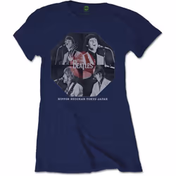 The Beatles - T-shirt BUDOKAN - Femme (Bleu marine)