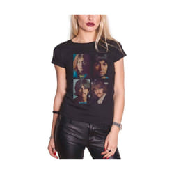 The Beatles - T-shirt WHITE - Femme (Noir)