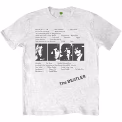 The Beatles - T-shirt ALBUM TRACKS - Adulte (Blanc)