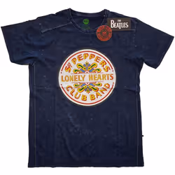 The Beatles - T-shirt DRUM - Adulte (Bleu marine)