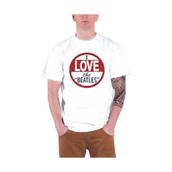 The Beatles - T-shirt LOVE THE BEATLES - Adulte (Blanc)
