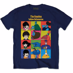 The Beatles - T-shirt YELLOW SUBMARINE - Adulte (Bleu marine)