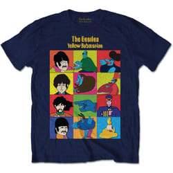 The Beatles - T-shirt YELLOW SUBMARINE - Adulte (Bleu marine)