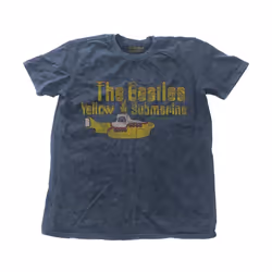 The Beatles - T-shirt YELLOW SUBMARINE NOTHING IS REAL - Adulte (Denim)