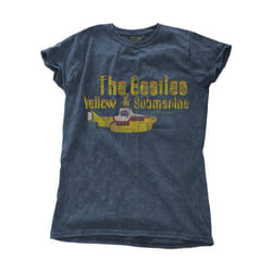 The Beatles - T-shirt YELLOW SUBMARINE NOTHING IS REAL - Femme (Denim)