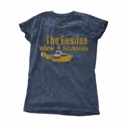The Beatles - T-shirt YELLOW SUBMARINE NOTHING IS REAL - Femme (Denim)