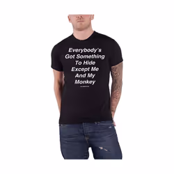 The Beatles - T-shirt ME AND MY MONKEY - Adulte (Noir)